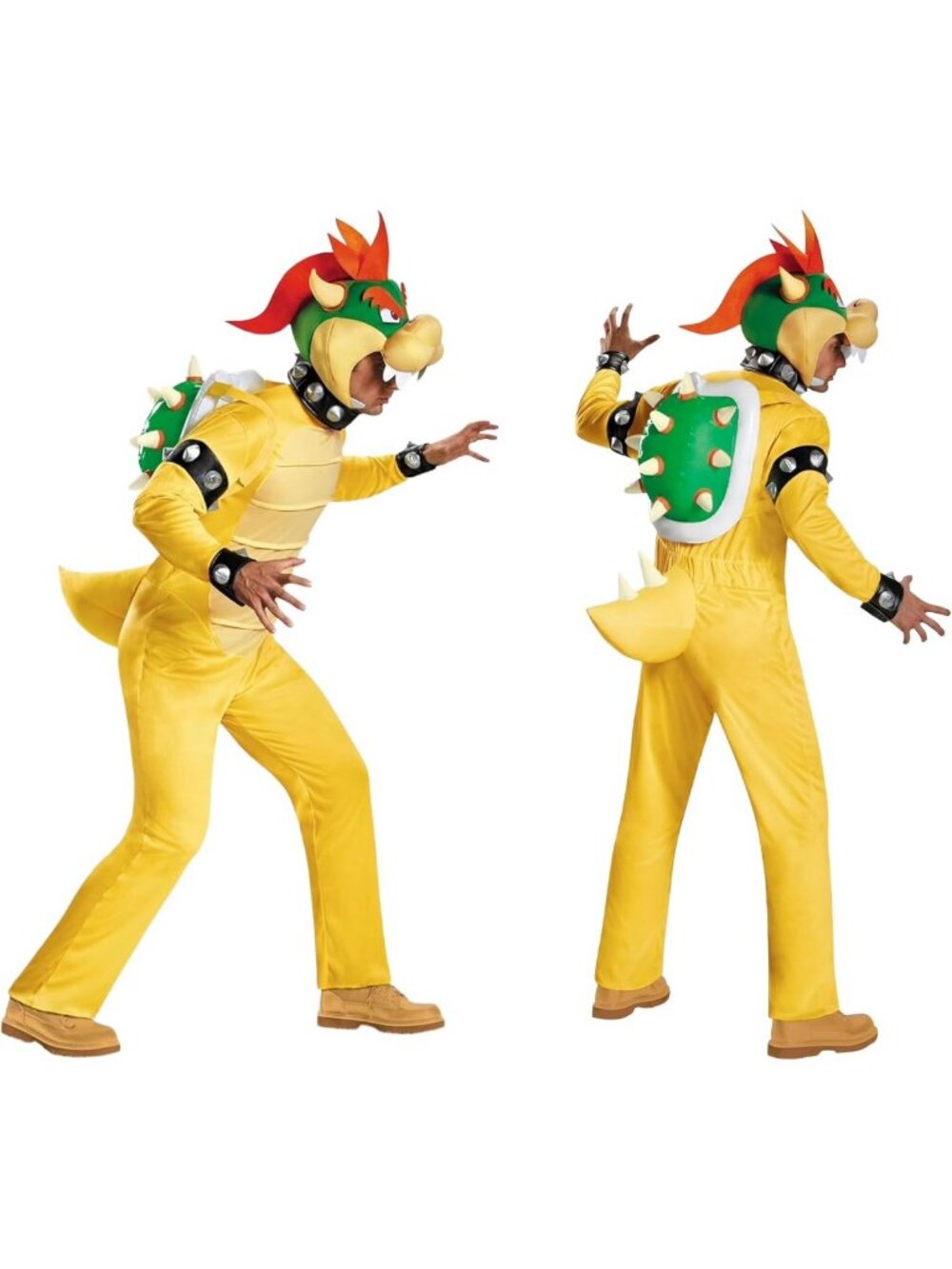 Deluxe Bowser Costume for Adults | Plus Size Men's Cosplay Outfit with